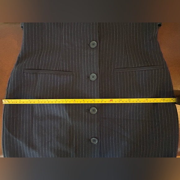 Abercrombie & Fitch Dark Blue Pinstripe Mini Dress - Picture 7 of 7